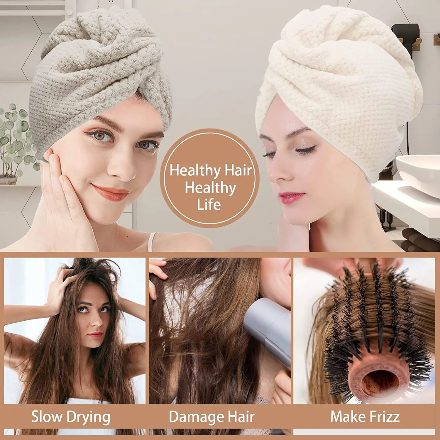 Turban Kopf Wrap Bade Werkzeuge Mikrofaser Nach Dusche Haar Trocknen Wrap Frauen Mädchen Damen Handtuch Quick Dry Haar Hut Kappe