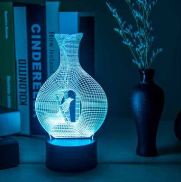 Kreative 3D nacht licht LED lampe