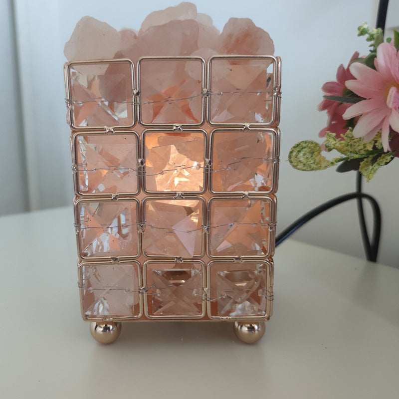 Kristall Rose Salz Tisch Lampe Himalaya Salz Lampe Ionic Rock