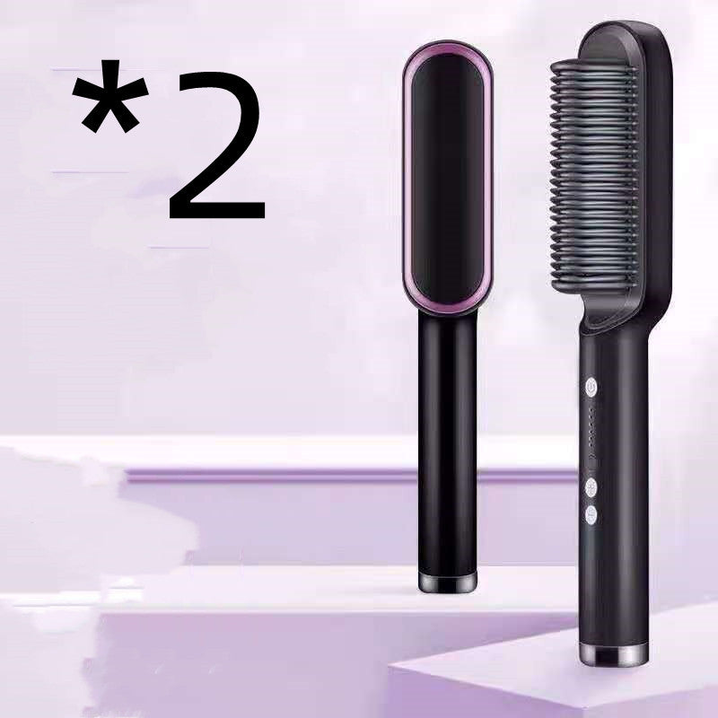 Haarglätter Kamm Haarglätter Und Lockiges Haar Dual-zweck Heißer Luft Kamm Elektrische Heizung Curling Rod Negative Ionen Doesn nicht Verletzungen Haar