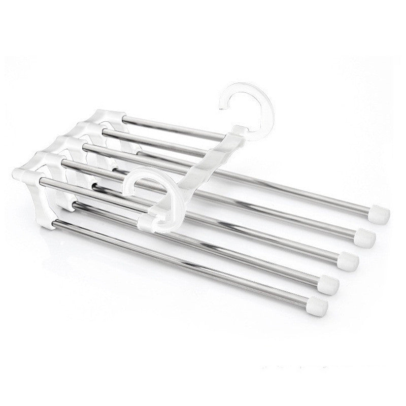 5 In 1 Schrank Aufhänger Multi-funktionale Kleiderbügel Hosen Edelstahl Magie Kleiderschrank Kleidung Kleiderbügel Für Kleidung Rack