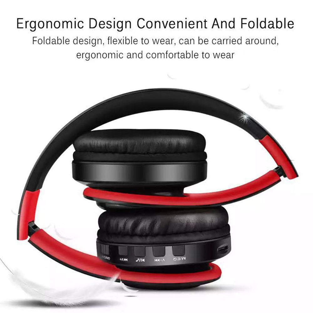 Foldable Wireless Bluetooth Stereo Headset with TF Card Slot- USB Charging_9