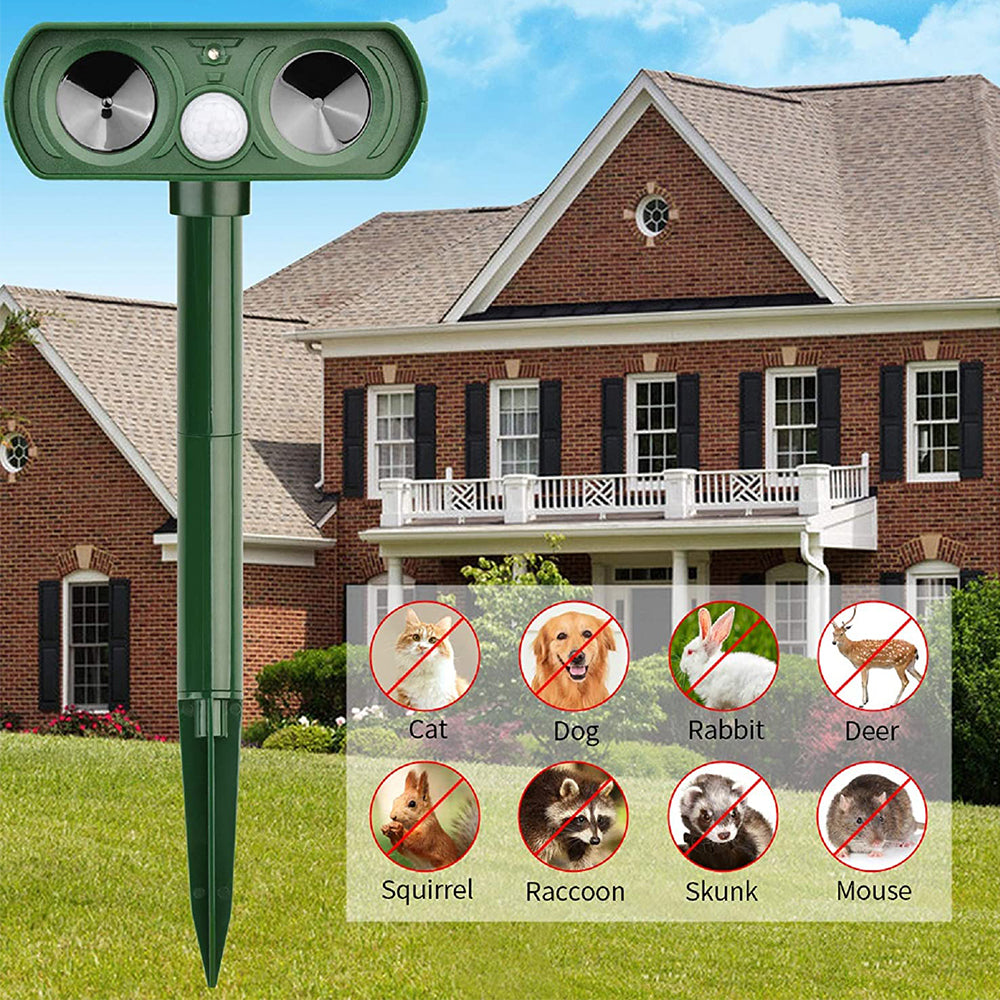 Ultrasonic Solar Powered Motion Sensor Pest Deterrent Pest Repellant_3