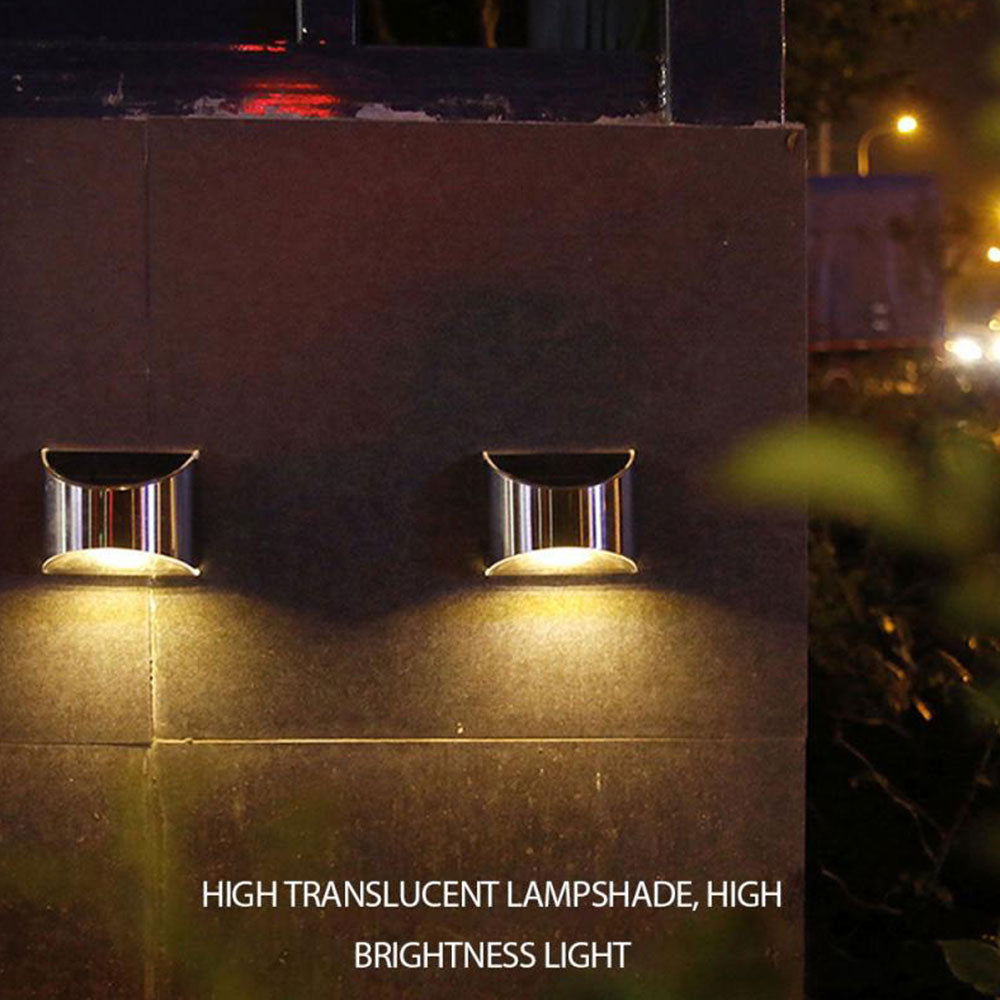 2 Packs Solar Powered Outdoor Wall Lamp Garden Step Light_11