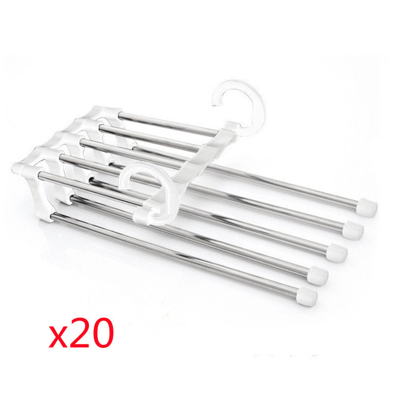 5 In 1 Schrank Aufhänger Multi-funktionale Kleiderbügel Hosen Edelstahl Magie Kleiderschrank Kleidung Kleiderbügel Für Kleidung Rack