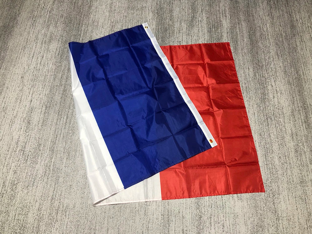 Freies verschiffen ZXZ Frankreich flagge Banner 90*150cm polyster Hängen Nationalen flagge Frankreich Home Dekoration Französisch flagge