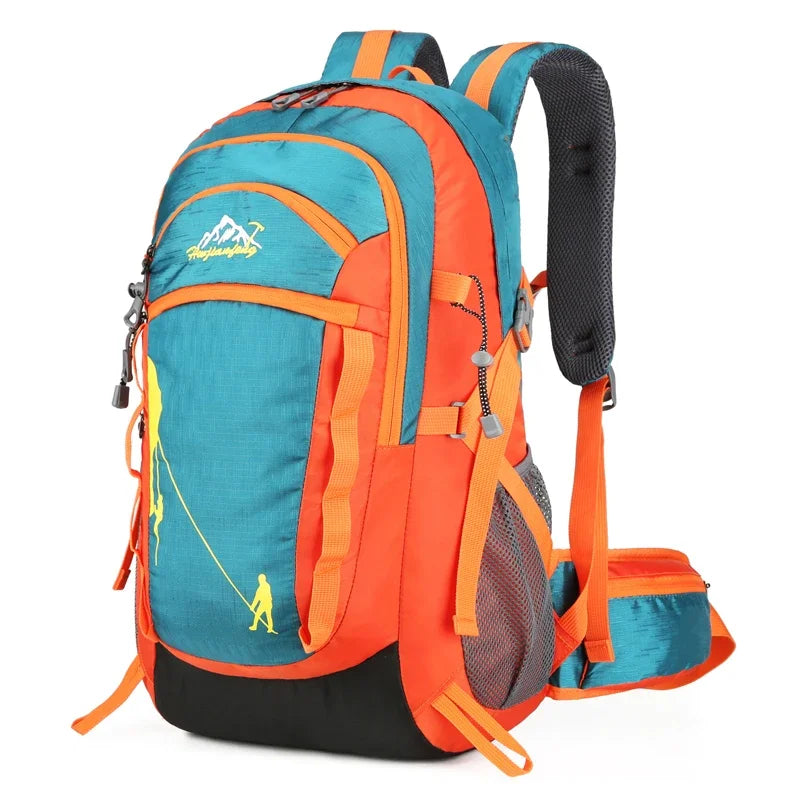 Outdoor-Sport Kurzstrecken-Rucksack Bergsteigen Reisetasche Camping Reise Rucksack Klettern Wandern Trink rucksack Wasserdicht Hohe Kapazität Zerbrechlich Multifunktional Alpenstock-Fixierung Überlebenswirrel