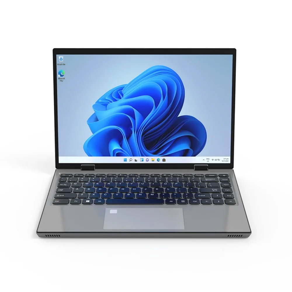 King Laptops 360 ° Flip Fold 2-in-1 Intel N95 Windows 11 HD 14-Zoll 2,2 k Touchscreen 16GB RAM 1TB SSD-Pad und Notebooks