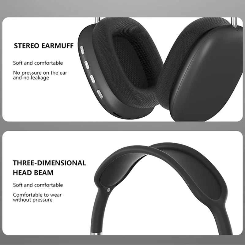 Neue drahtlose Bluetooth-Kopfhörer Geräusch unterdrückung Mikrofon Pods über Ohr Sport Gaming Headset für Apple