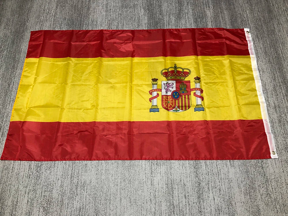 Zxz Flagge Spanien National flagge 90x150cm Polyester keine verblassen esp es Espana spanische Flagge hängen Banner für die Feier große Flaggen