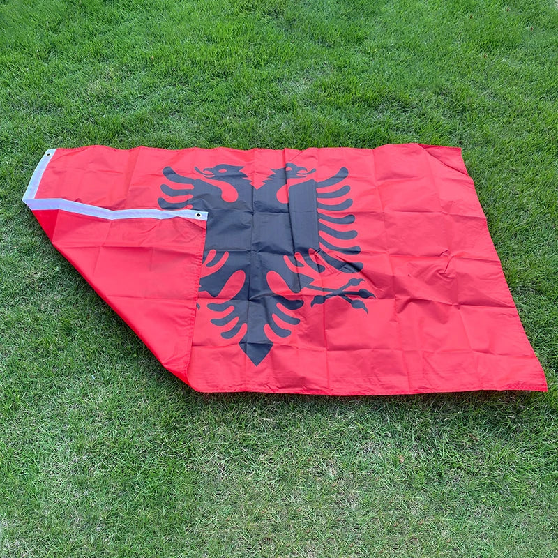 Aerlxemrbrae flagge er Albanien Flagge 3x5 ft Flagge von Albanien 90x150cm Albanien Nationalen Flagge