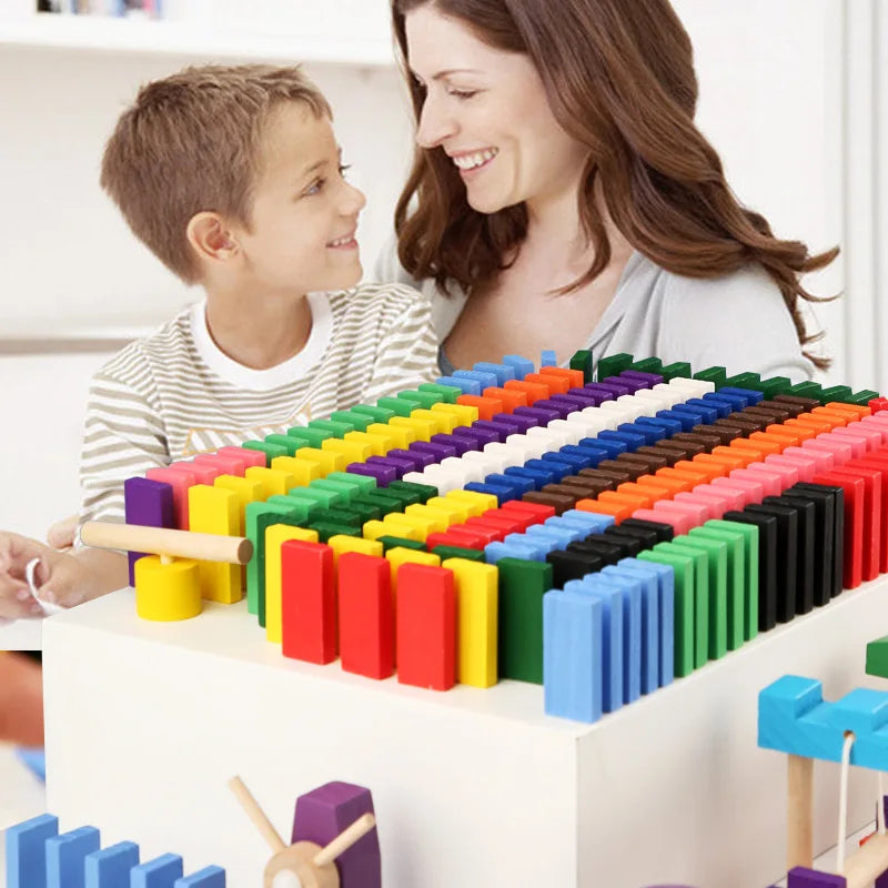 Holz Domino Spielzeug Institution Zubehör Orgel Blöcke Dominosteine Spiele Gehirn Denken Ausbildung Kinder Montessori Pädagogisches Spielzeug