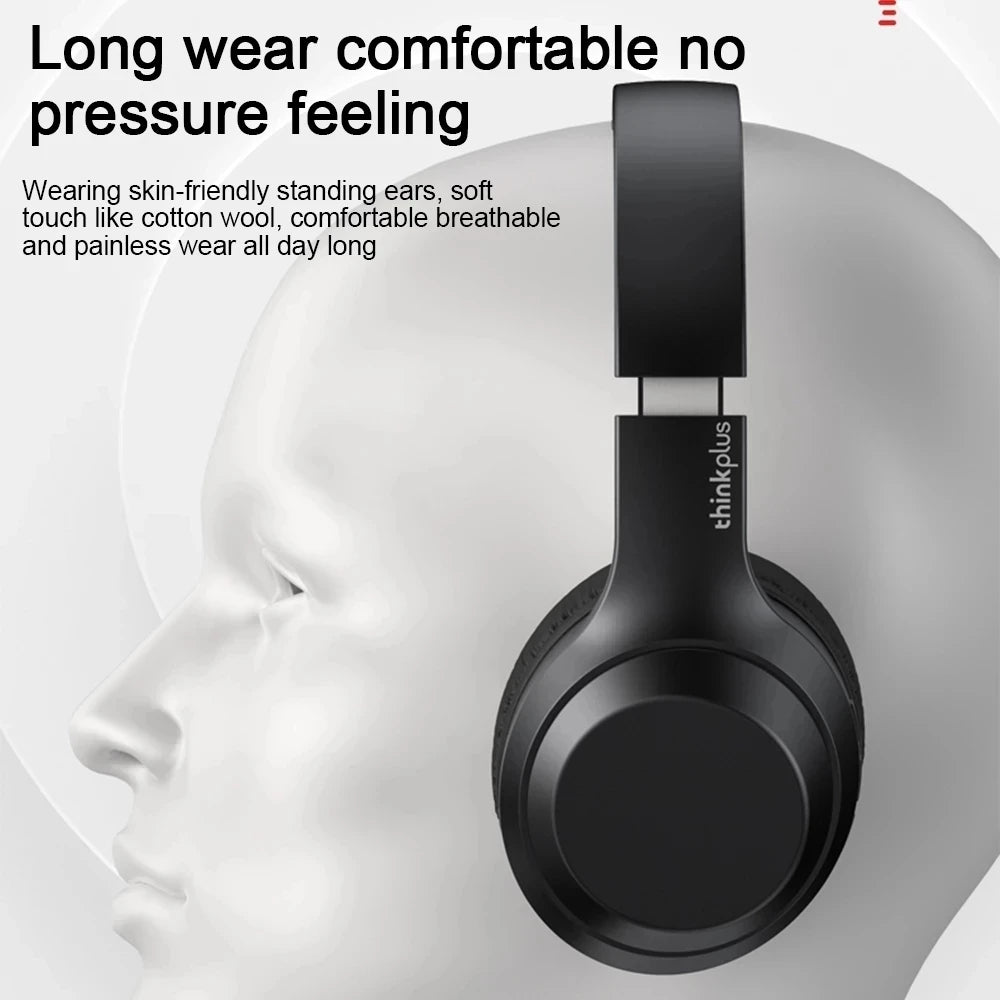 Original Lenovo Th10 drahtloses Bluetooth-Headset Over-Ear-Haube Kopfhörer Esport Gaming Sport HiFi mit Mikrofon