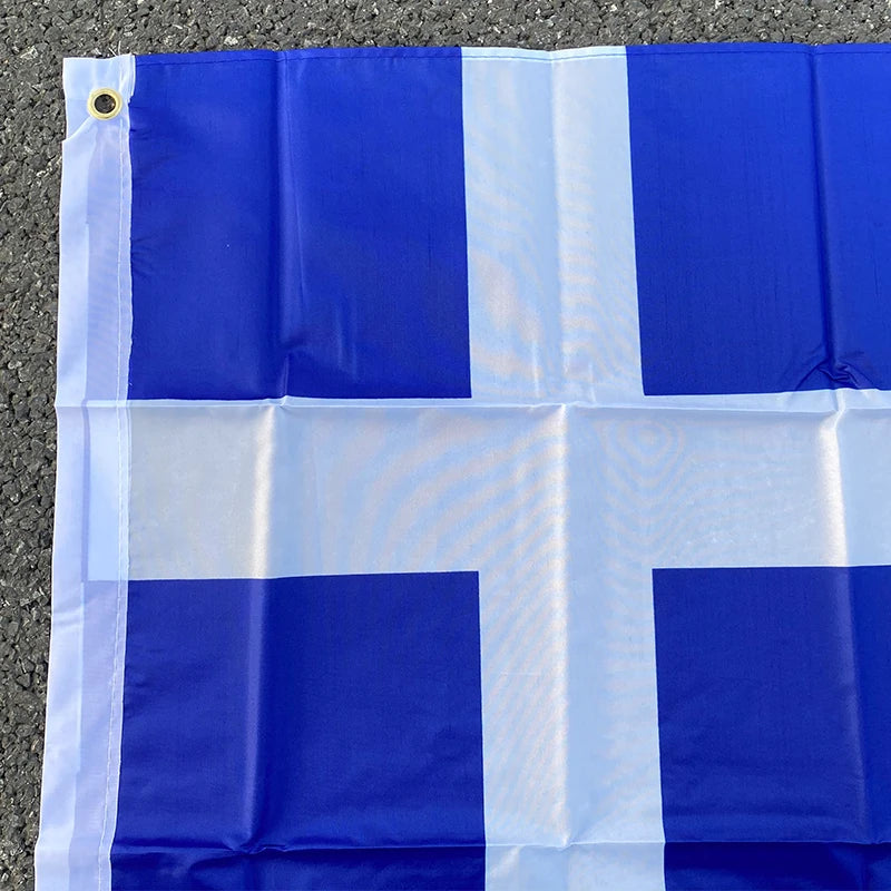 Aerlxemrbrae flagge 3x5ft Griechenland Flagge Griechischen Hellenische State Land Banner Griechenland Nationalen Banner Super-Poly Hängen Griechenland Flagge