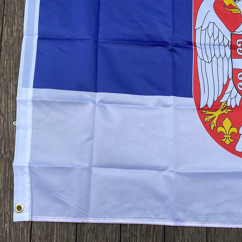 Xvggdg serbien flagge polyester flagge 5*3 ft 150*90 cm hochwertige hängende und fliegende