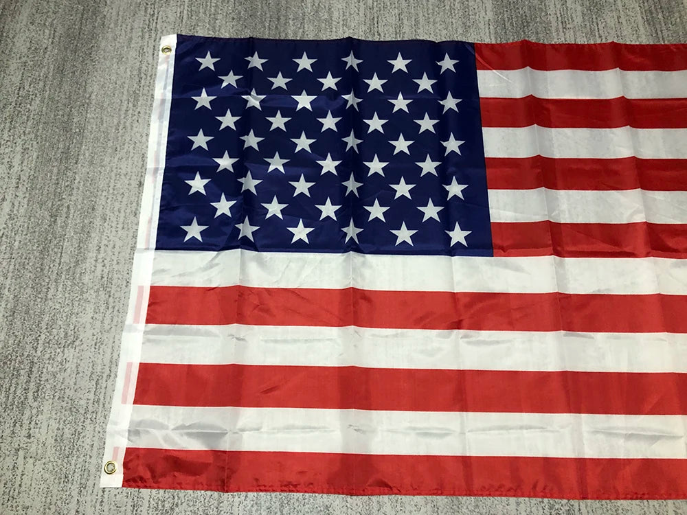 Freies verschiffen USA Flagge 60x90cm 90x150cm uns flagge Doppelseitig Gedruckt Polyester Amerikanischen flagge ösen USA Flagge