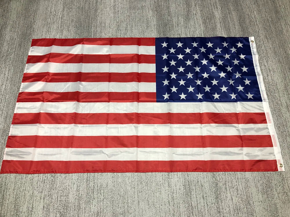 Freies verschiffen USA Flagge 60x90cm 90x150cm uns flagge Doppelseitig Gedruckt Polyester Amerikanischen flagge ösen USA Flagge