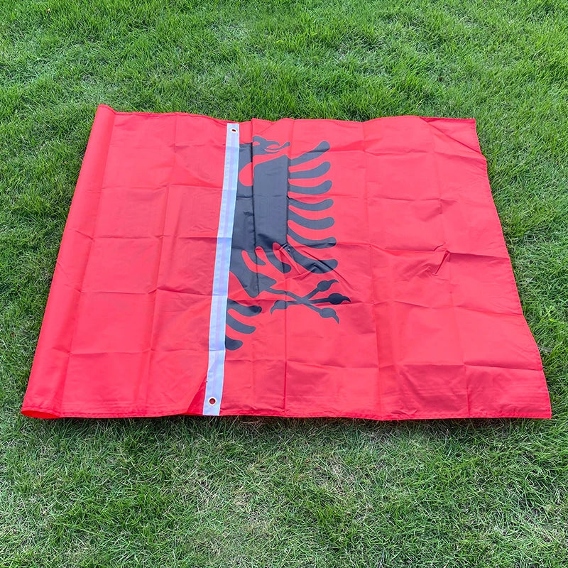 Aerlxemrbrae flagge er Albanien Flagge 3x5 ft Flagge von Albanien 90x150cm Albanien Nationalen Flagge