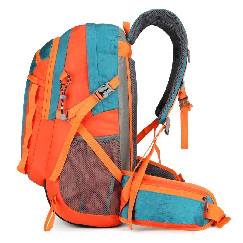 Outdoor-Sport Kurzstrecken-Rucksack Bergsteigen Reisetasche Camping Reise Rucksack Klettern Wandern Trink rucksack Wasserdicht Hohe Kapazität Zerbrechlich Multifunktional Alpenstock-Fixierung Überlebenswirrel