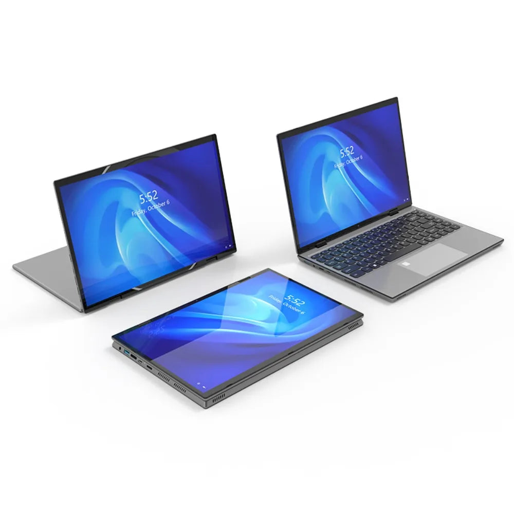 King Laptops 360 ° Flip Fold 2-in-1 Intel N95 Windows 11 HD 14-Zoll 2,2 k Touchscreen 16GB RAM 1TB SSD-Pad und Notebooks