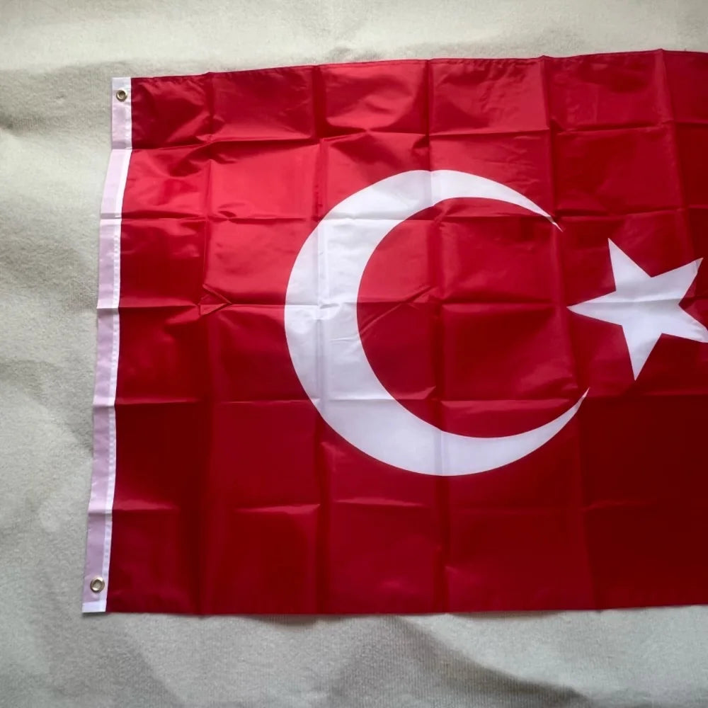 Truthahn Flagge 3x5 Fuß hängen Polyester Polyester hochwertige Flagge türkische Wohnkultur Flagge Outdoor Banner Urlaub Sport