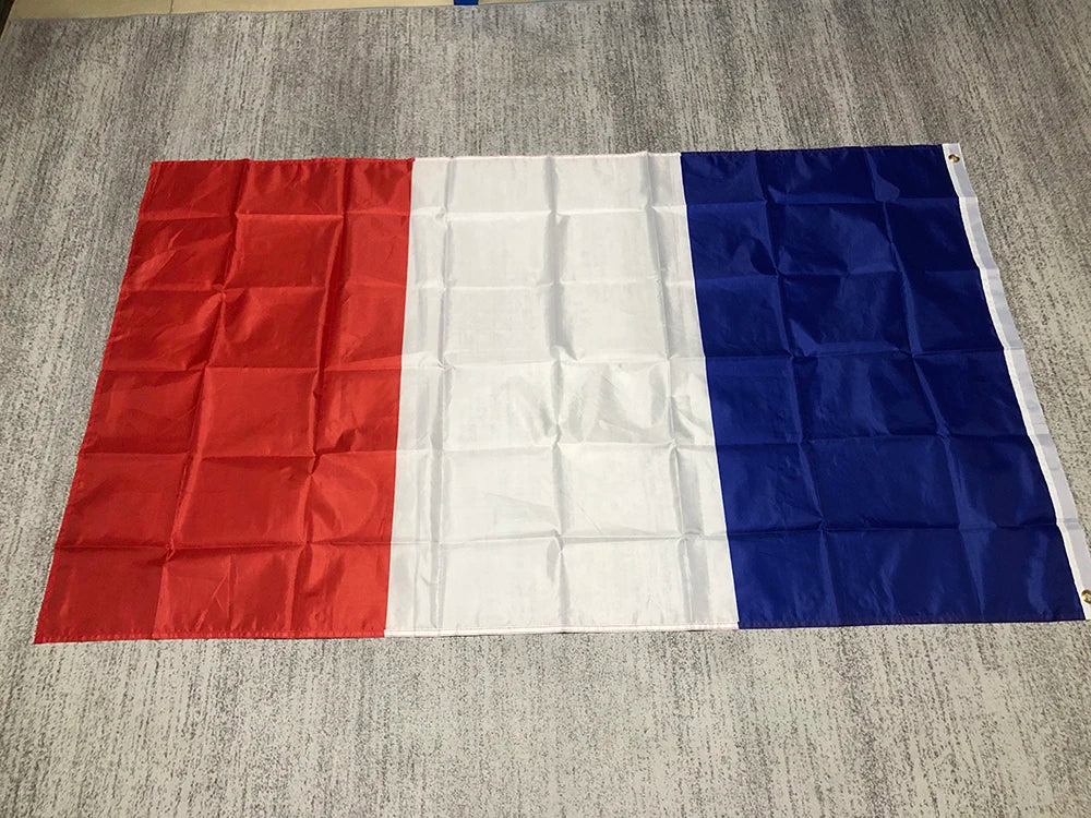 Freies verschiffen ZXZ Frankreich flagge Banner 90*150cm polyster Hängen Nationalen flagge Frankreich Home Dekoration Französisch flagge