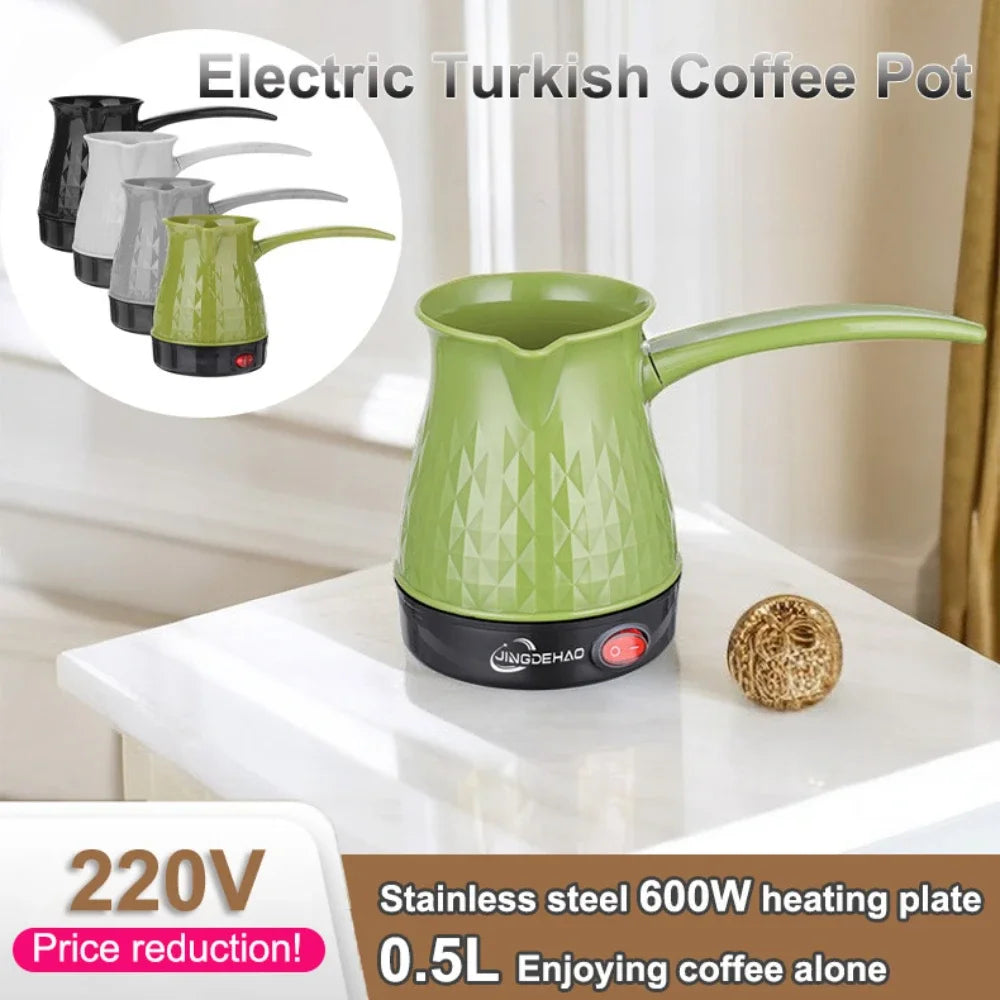 220v 2-6 Tassen Mini elektrische türkische Kaffeekanne Ein-Personen-Espresso kessel nach Hause Wärme Milch tee Moka Kanne Barista Kaffee Zubehör