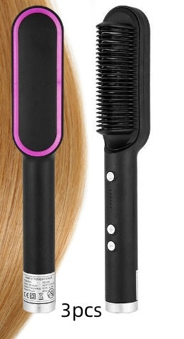 Haarglätter Kamm Haarglätter Und Lockiges Haar Dual-zweck Heißer Luft Kamm Elektrische Heizung Curling Rod Negative Ionen Doesn nicht Verletzungen Haar