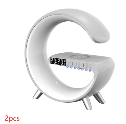 Intelligente Atmosphäre Lampe Bluetooth Lautsprecher Drahtlose Ladegerät Nacht Lampe Sonnenaufgang Wake-up Lampe Polar Lampe Wecker