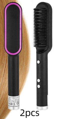 Haarglätter Kamm Haarglätter Und Lockiges Haar Dual-zweck Heißer Luft Kamm Elektrische Heizung Curling Rod Negative Ionen Doesn nicht Verletzungen Haar